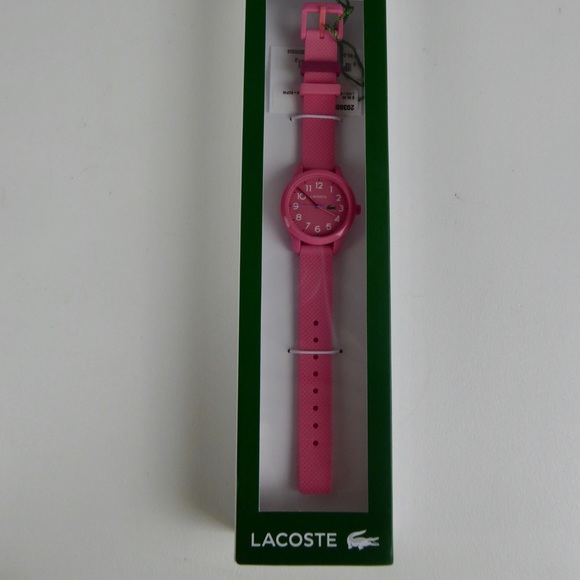 Lacoste Kids Ladies Pink Watch Silicone Strap NIB - Picture 2 of 8